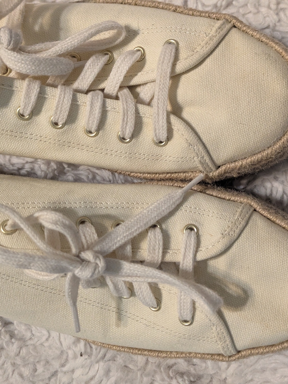 Keds Cream Canvas Espadrille Sneakers